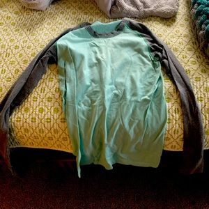 Lululemon Swiftly Long Sleeve Blue Grey Size 8